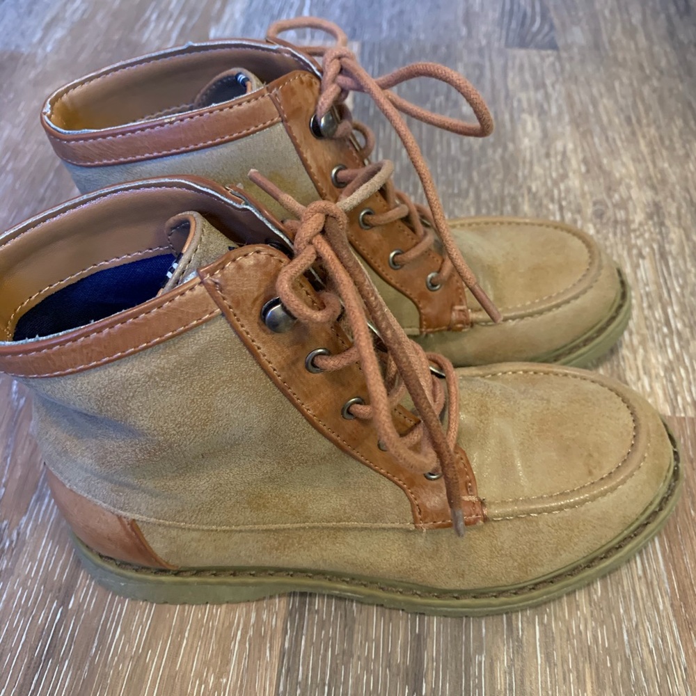 Nautical Boys lace up boots